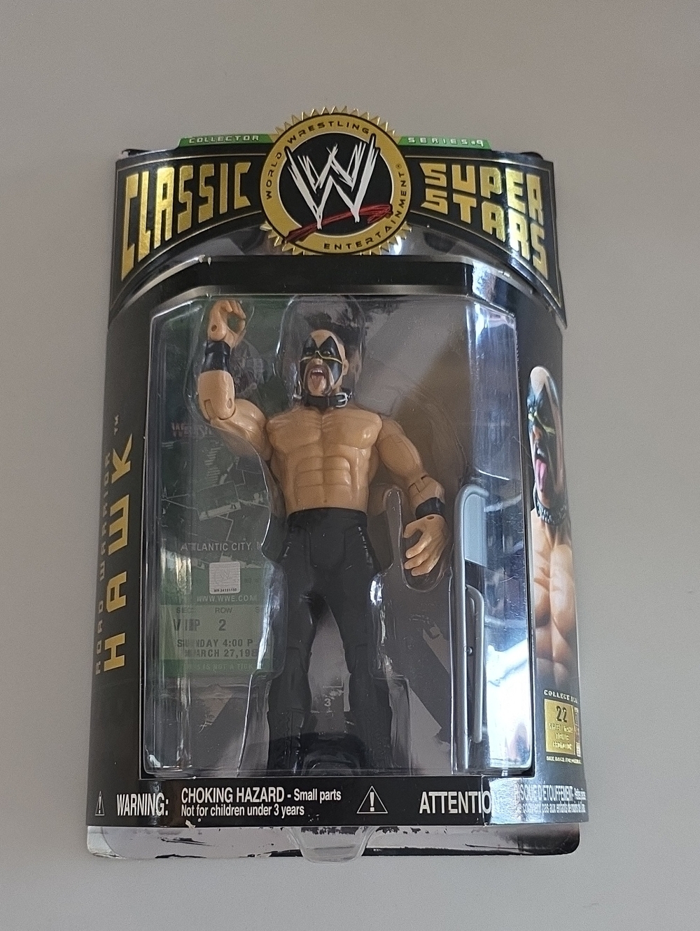 WWE Jakks Classic Superstars Series 9 Road Warrior Hawk Action Figure MOC Legion